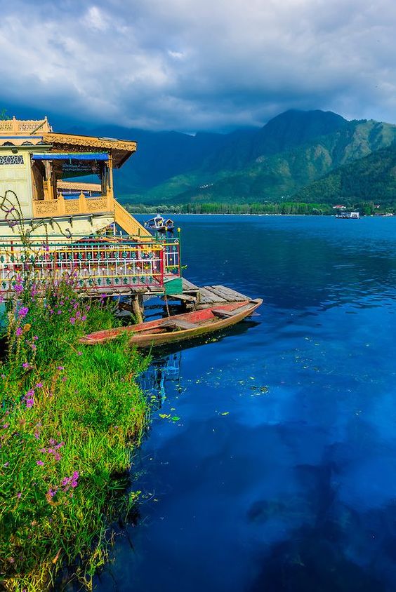 Dal lake, Srinagar, Jammu, and Kashmir.