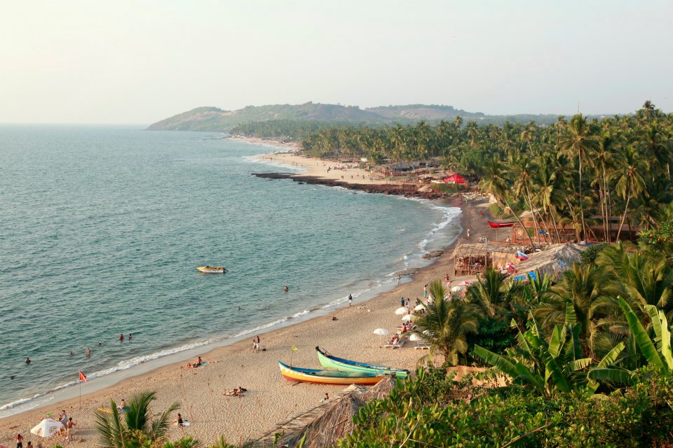 Anjuna Beach-Best places to visit Goa