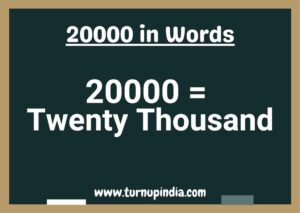 Read more about the article Write 20000 in Words | 20000 Spelling in English?