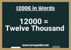Read more about the article Write 12000 in Words | 12000 Spelling in English?