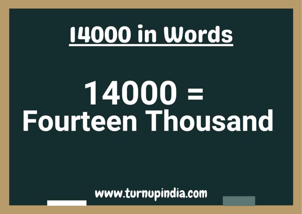 14000 in Words