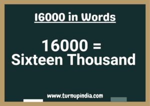 Read more about the article Write 16000 in Words | 16000 Spelling in English?