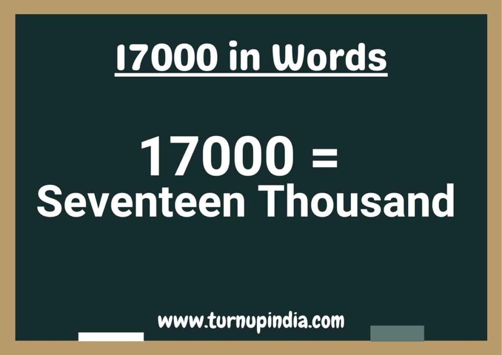 17000 in Words