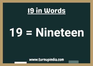 Read more about the article Write 19 in Words | 19 Spelling in English?