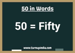 Read more about the article Write 50 in Words | 50 Spelling in English?