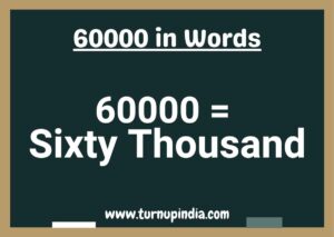 Read more about the article Write 60000 in Words | 60000 Spelling in English?