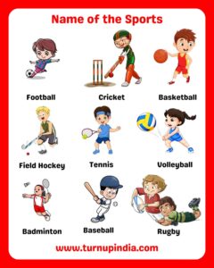 Read more about the article List Of Sports Name: Name of the Sports In English